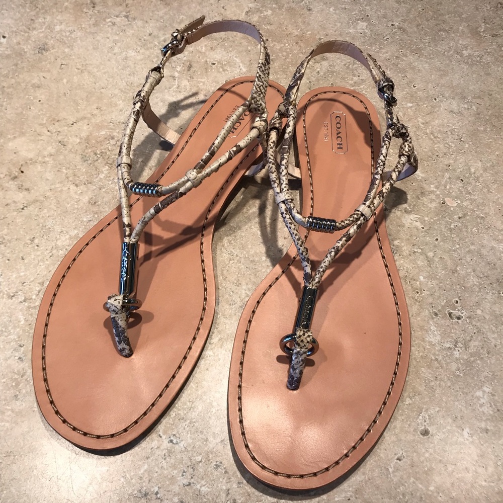 Coach sandals sz 10